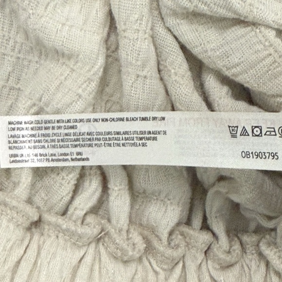 Free People Beach La La Flutter Sleeve Romper in Wet Plaster Mint Green size M - Picture 9 of 9